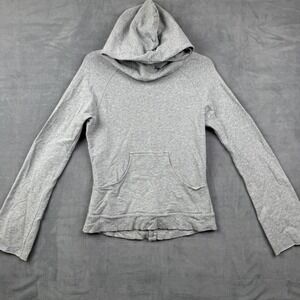 CORSON Gray Hoodie Cutout Back Zip Up Pocket‎ Long Sleeve Casual Womens Size S